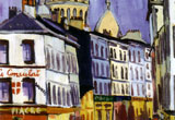 “Paris. Rue Norvins”, olio, cm. 55 x 55, 1956