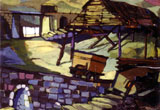 “Paesaggio”, acrilico, cm. 60 x 80, 1962