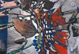 “Rami e foglie”, acrilico, cm. 50 x 70, 1995